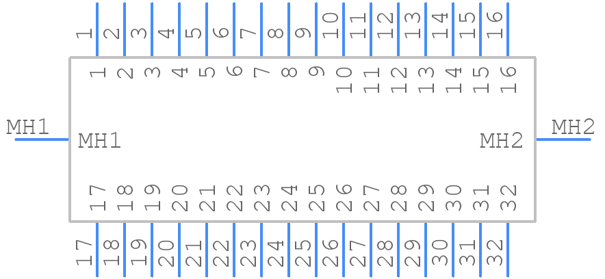222Y32M46 - Nicomatic - PCB symbol