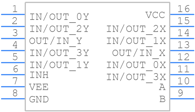74VHC4052MTC - Toshiba - PCB symbol
