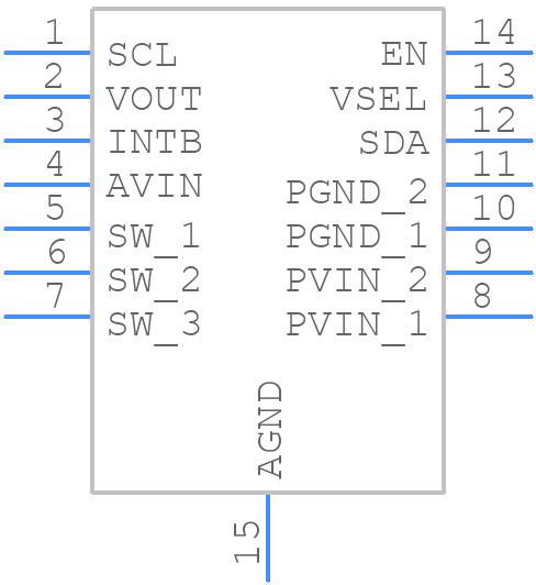 NCV6356QMTWTXG - onsemi - PCB symbol