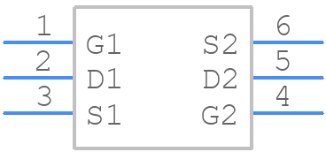 LSK489 SOT-23 - Linear Systems - PCB symbol