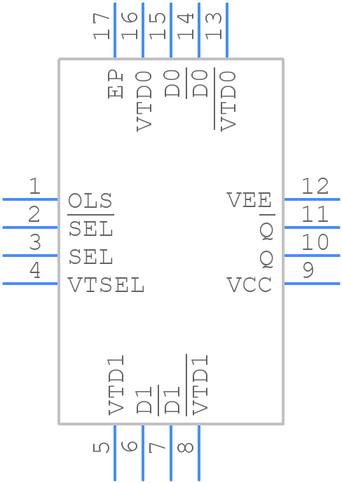 NB7L86AMNHTBG - onsemi - PCB symbol