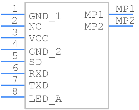 KOI-6007PTN - AUK - PCB symbol