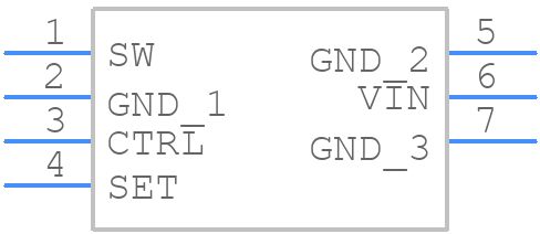 AL8862FF-7 - Diodes Incorporated - PCB symbol