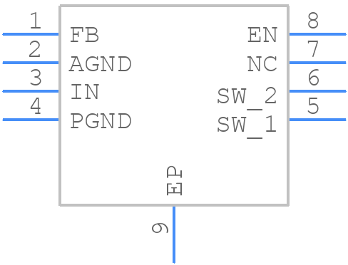 MP2128DG-LF-Z - Monolithic Power Systems (MPS) - PCB symbol