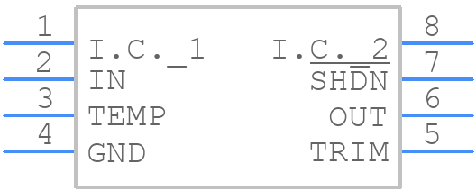 MAX6143BASA25+ - Analog Devices - PCB symbol