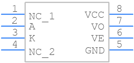HCPL-5201#300 - Avago Technologies - PCB symbol