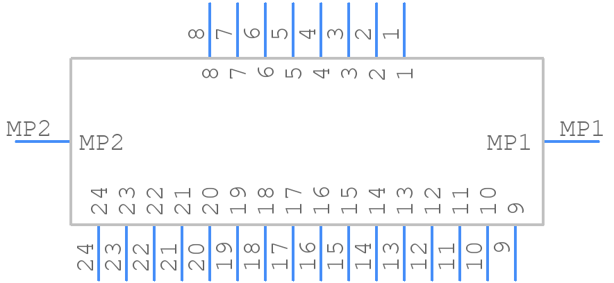 ZE05-24DP-2V - Hirose - PCB symbol