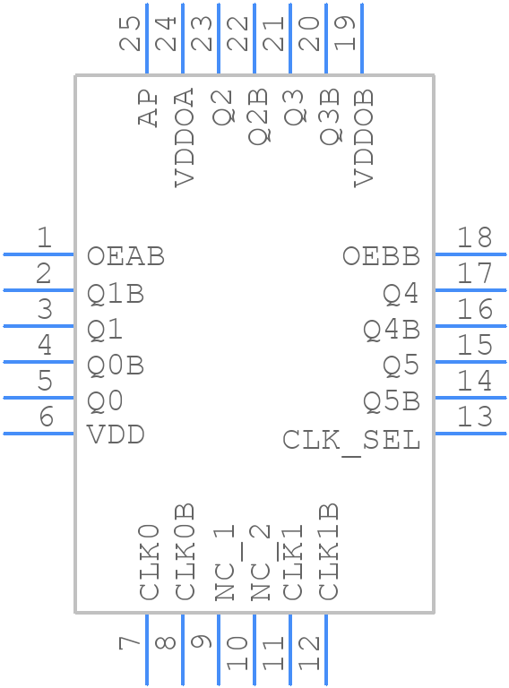 SI53342-B-GMR - Skyworks - PCB symbol