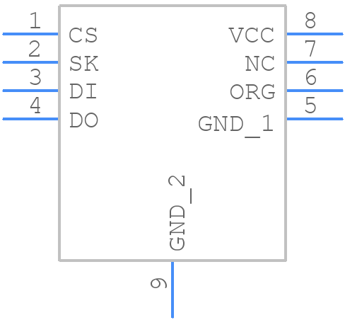 AT93C46DY6-YH-E - Microchip - PCB symbol