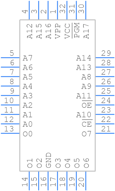 AT27LV020A-12JU - Microchip - PCB symbol