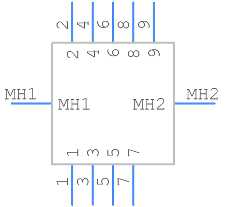 M24308/23-31F - Amphenol - PCB symbol