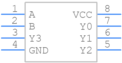 74LVC1G139DCUTG4 - Texas Instruments - PCB symbol