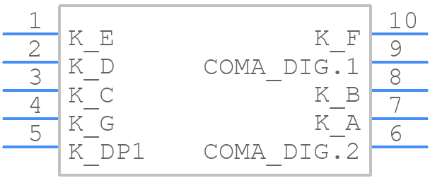 KW2-281ASA - Luckylight Electronics - PCB symbol