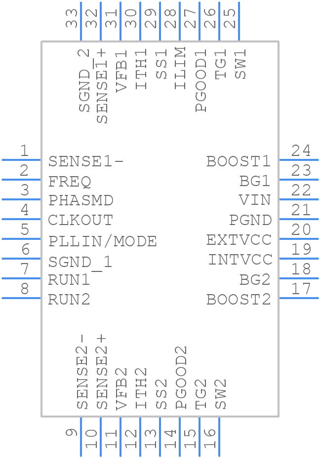 LTC3858EUH#TRPBF - Analog Devices - PCB symbol
