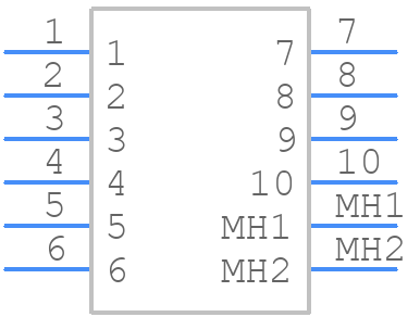 RJE741AA1410 - Amphenol Communications Solutions - PCB symbol