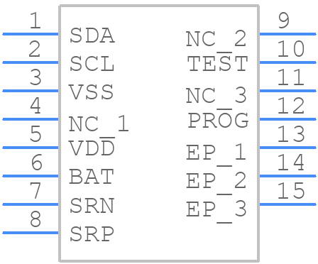 BQ27411DRZT-G1A - Texas Instruments - PCB symbol