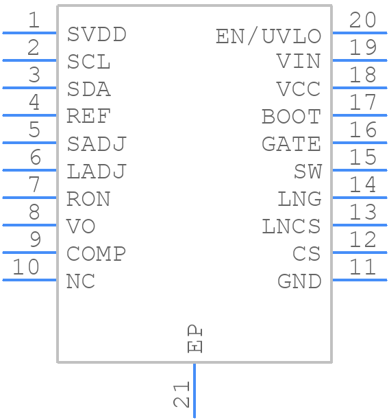 TPS92660PWP/NOPB - Texas Instruments - PCB symbol