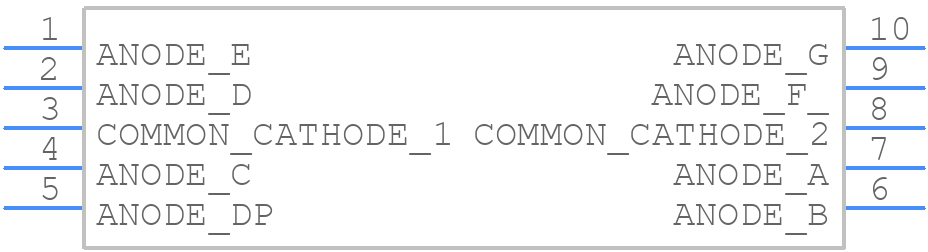 LTS-547AHR - Lite-On - PCB symbol
