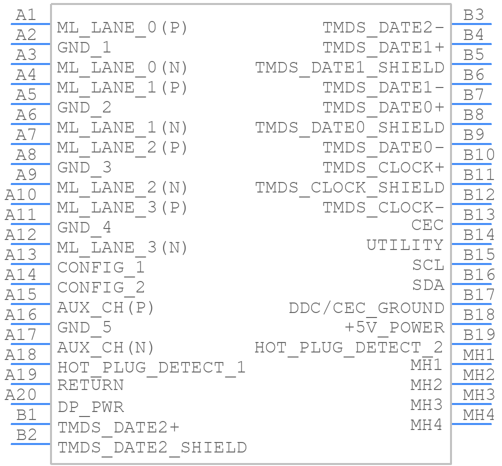 G45AD131212HR - Amphenol - PCB symbol