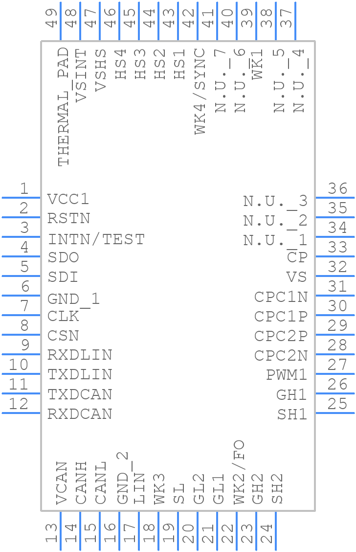 TLE95603QXXUMA1 - Infineon - PCB symbol