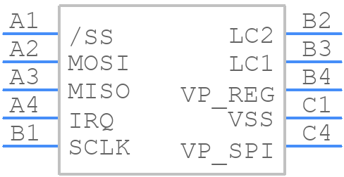 AS3953B-BTWT - ams OSRAM - PCB symbol