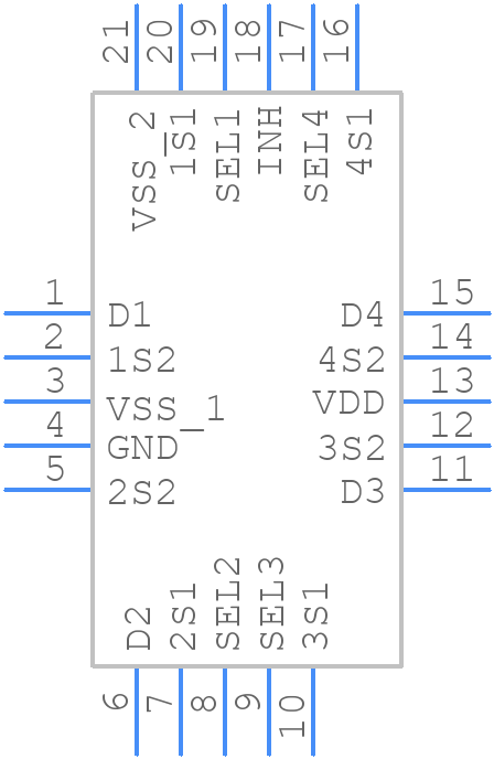 STG1218IQT - STMicroelectronics - PCB symbol