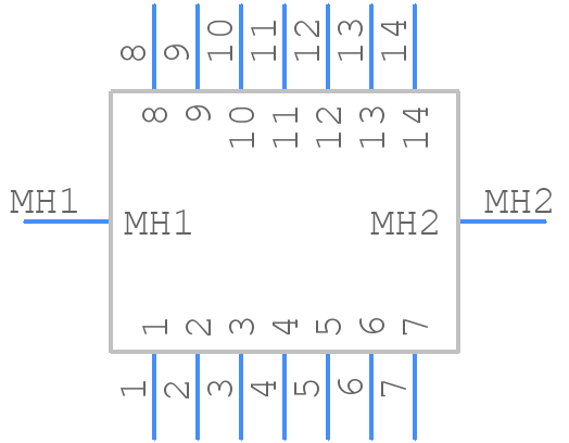 57LE-40140-7700-D12-FA - DDK - PCB symbol