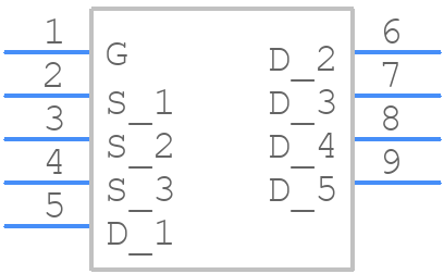 NVMTS1D6N10MC - onsemi - PCB symbol