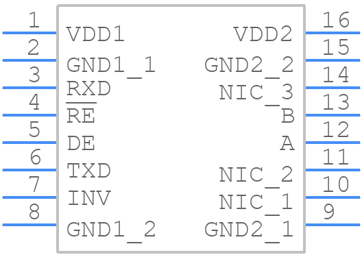 ADM2461EBRWZ-R7 - Analog Devices - PCB symbol