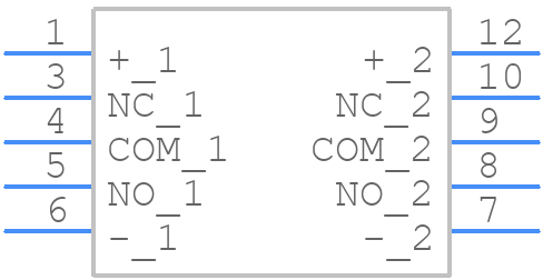 TX2-L2-12V - Panasonic - PCB symbol