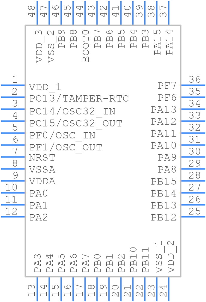 AT32F421C8T7 - Artery - PCB symbol