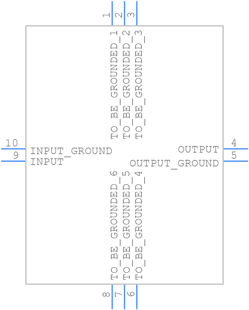 TA1581A - TAI-SAW Technology - PCB symbol