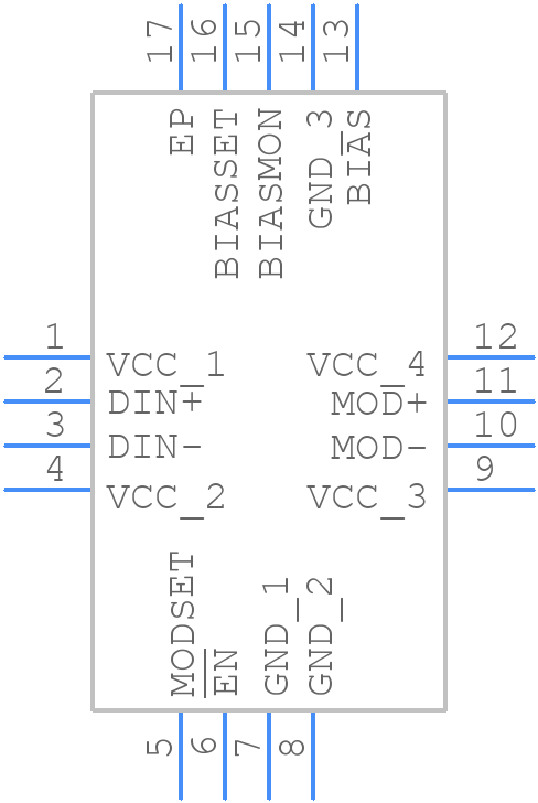 SY88422LMGTR - Microchip - PCB symbol