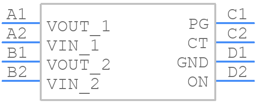 TPS22971YZPT - Texas Instruments - PCB symbol