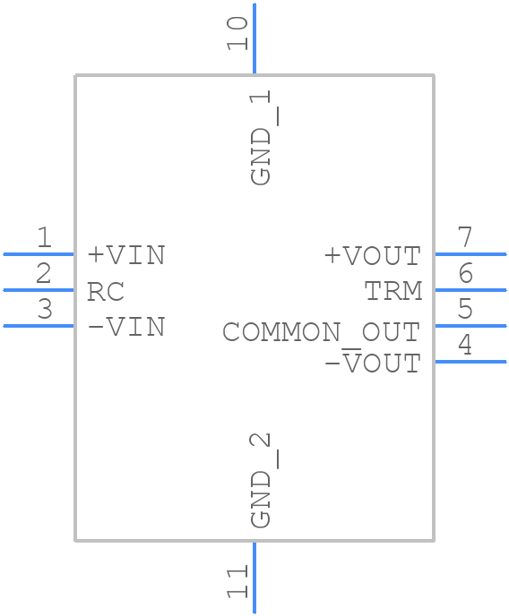 CC10-4812DF-E - TDK Lambda - PCB symbol