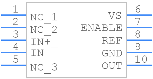 INA190A2IRSWR - Texas Instruments - PCB symbol