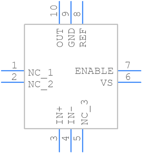 INA190A4IRSWR - Texas Instruments - PCB symbol