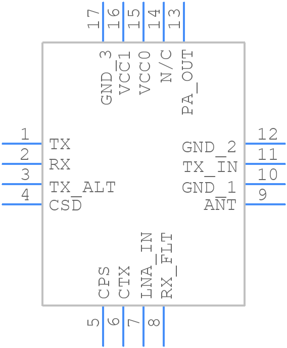 SKY66423-11 - Skyworks - PCB symbol