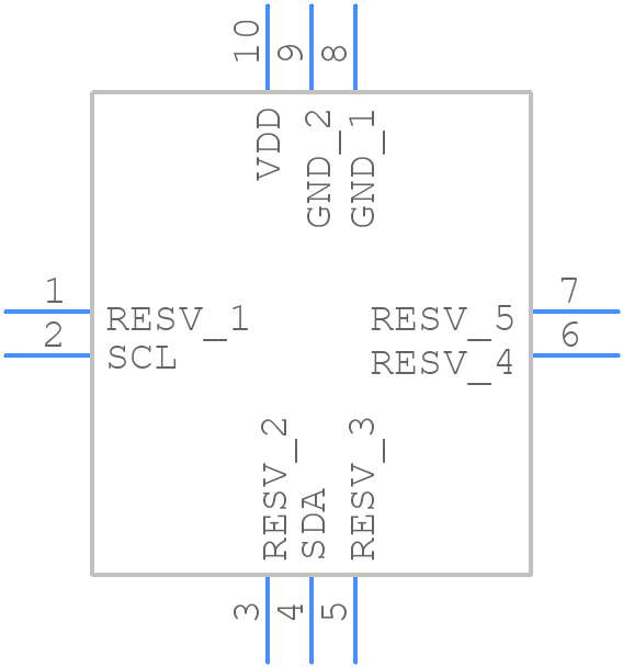 ICP-10100 - TDK - PCB symbol