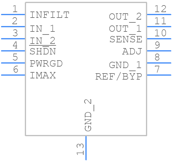 LT3066EDE-3.3#PBF - Analog Devices - PCB symbol