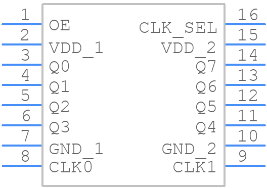 SI53365-B-GTR - Skyworks - PCB symbol