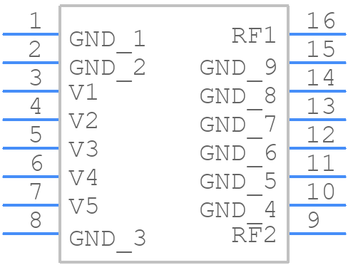 HMC274QS16ETR - Analog Devices - PCB symbol