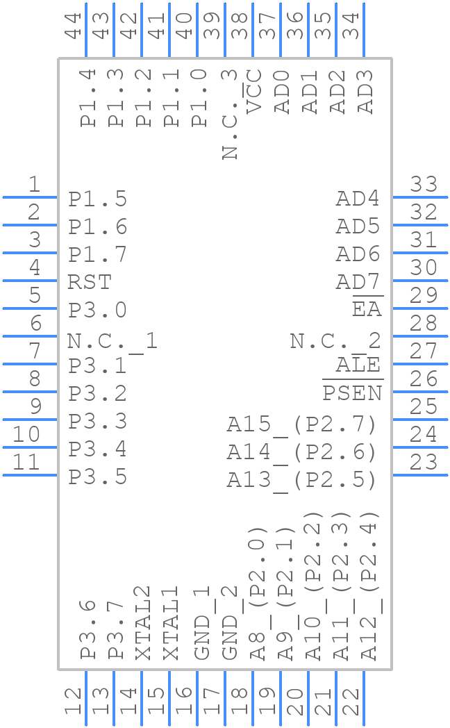 DS80C320-ECG+ - Analog Devices - PCB symbol