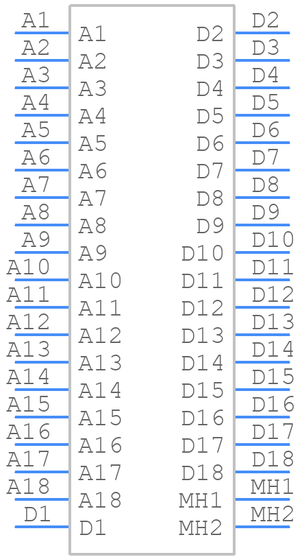858F-036-B4-0-1-002-2 - Amphenol - PCB symbol
