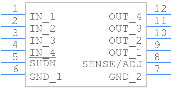 LT3015EMSE-2.5#PBF - Analog Devices - PCB symbol