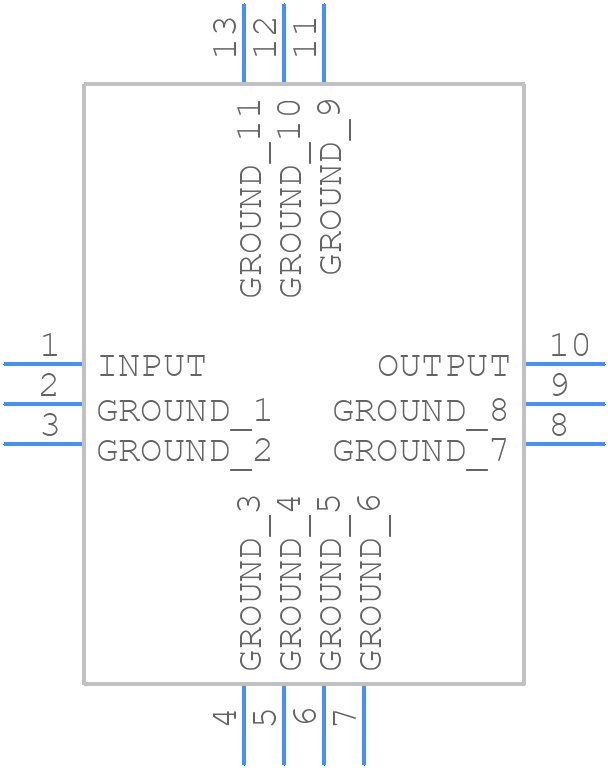 CBP4-836C+ - Mini-Circuits - PCB symbol