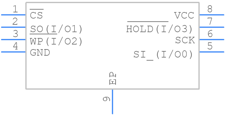 AT25QF128A-MHB-T - Renesas Electronics - PCB symbol