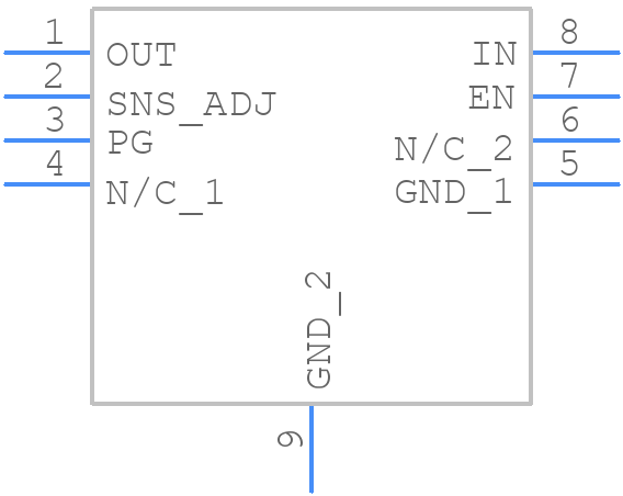 NCV8187AMLE180TCG - onsemi - PCB symbol