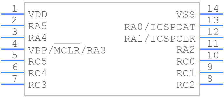 PIC16LF1705T-I/ST - Microchip - PCB symbol