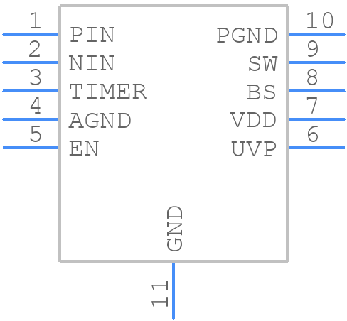 MP7741DQ-Z - Monolithic Power Systems (MPS) - PCB symbol
